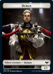 Human (001) // Spirit Cleric Double-Sided Token [Innistrad: Crimson Vow Tokens] | Good Games Cannington