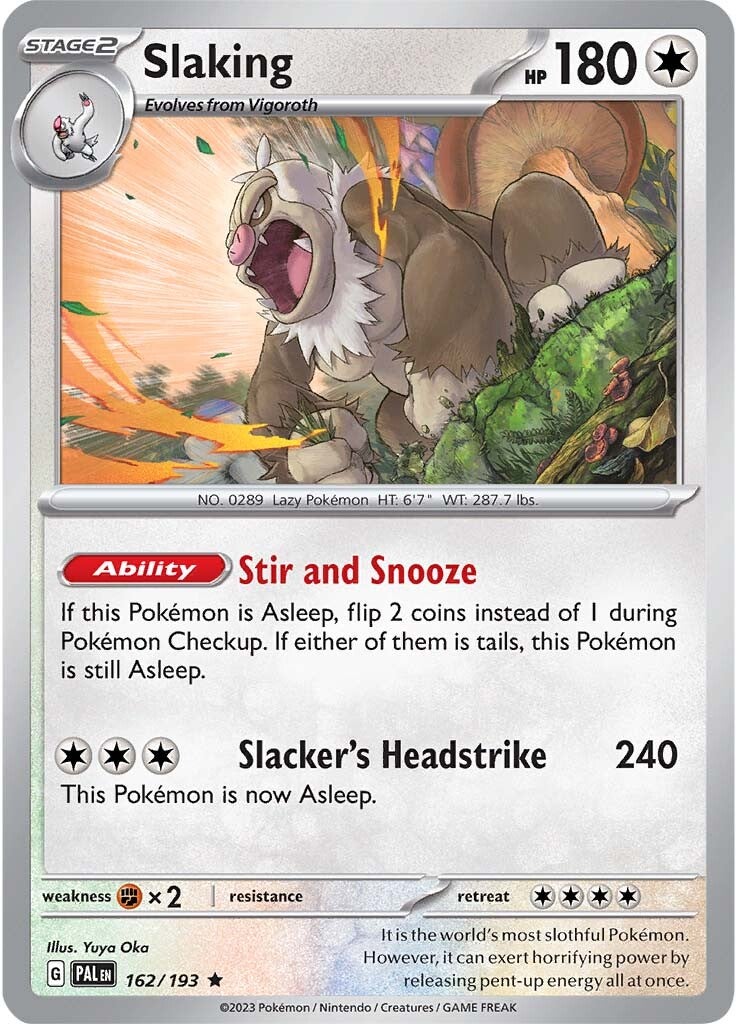 Slaking (162/193) [Scarlet & Violet: Paldea Evolved] | Good Games Cannington