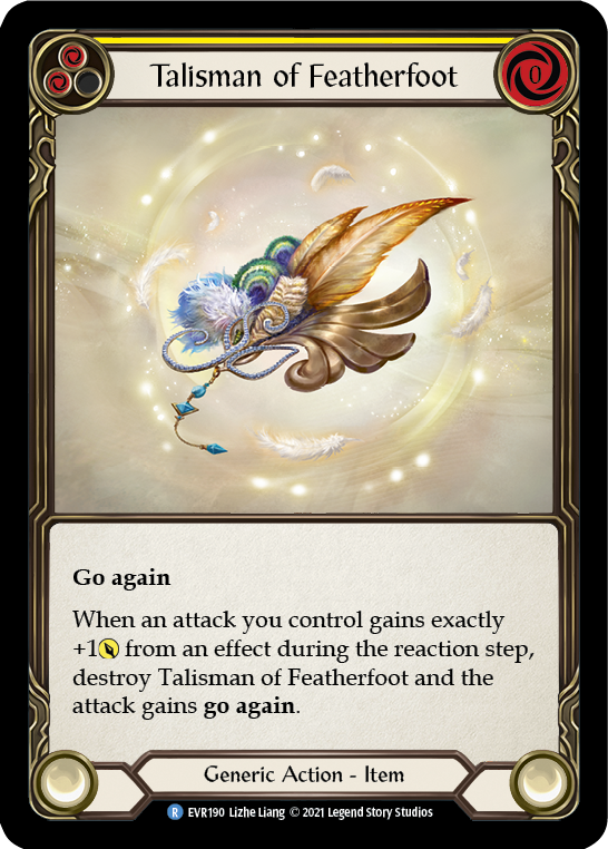Talisman of Featherfoot [EVR190] (Everfest)  1st Edition Cold Foil | Good Games Cannington