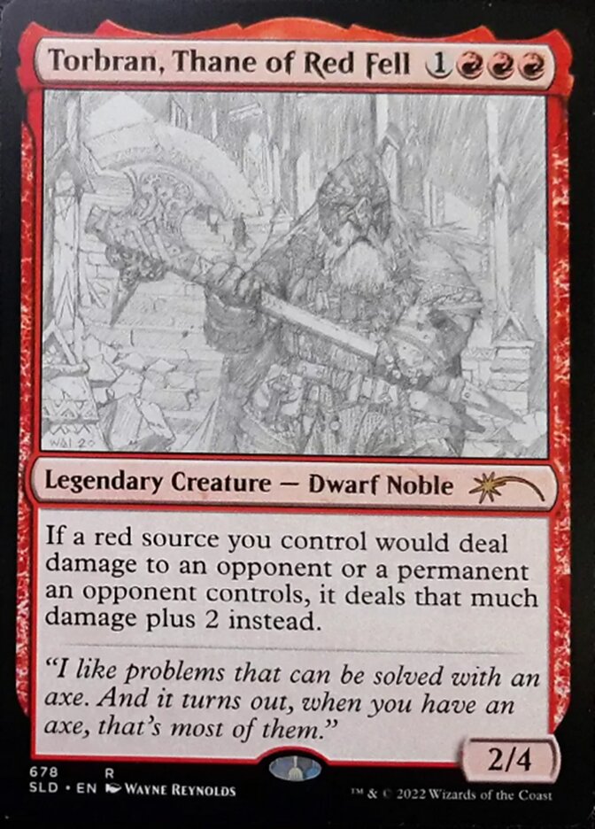 Torbran, Thane of Red Fell (Sketch) [Secret Lair Drop Promos] | Good Games Cannington