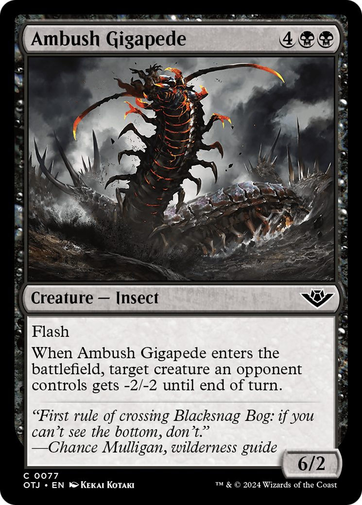 Ambush Gigapede [Outlaws of Thunder Junction] | Good Games Cannington