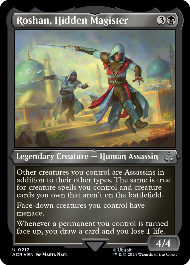 Roshan, Hidden Magister (Foil Etched) [Assassin's Creed] | Good Games Cannington