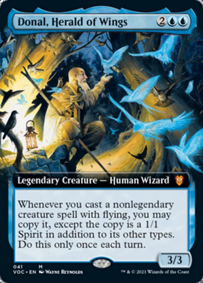 Donal, Herald of Wings (Extended Art) [Innistrad: Crimson Vow Commander] | Good Games Cannington