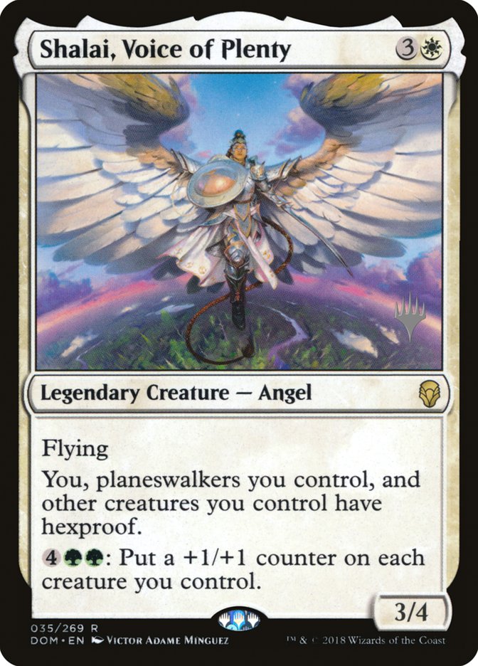 Shalai, Voice of Plenty (Promo Pack) [Dominaria Promos] | Good Games Cannington