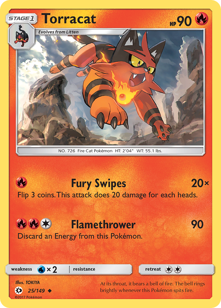 Torracat (25/149) [Sun & Moon: Base Set] | Good Games Cannington