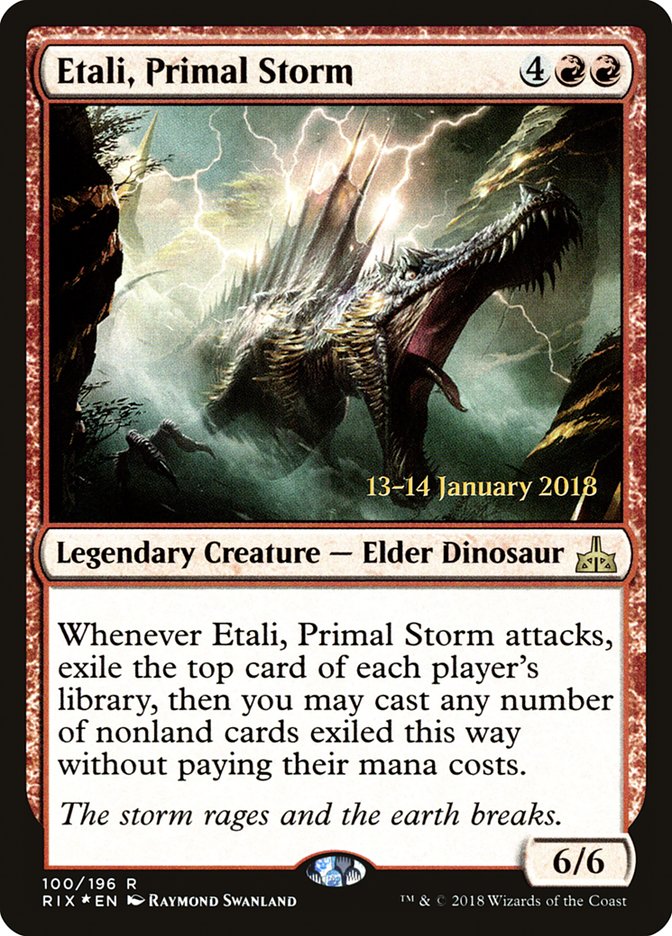 Etali, Primal Storm [Rivals of Ixalan Prerelease Promos] | Good Games Cannington