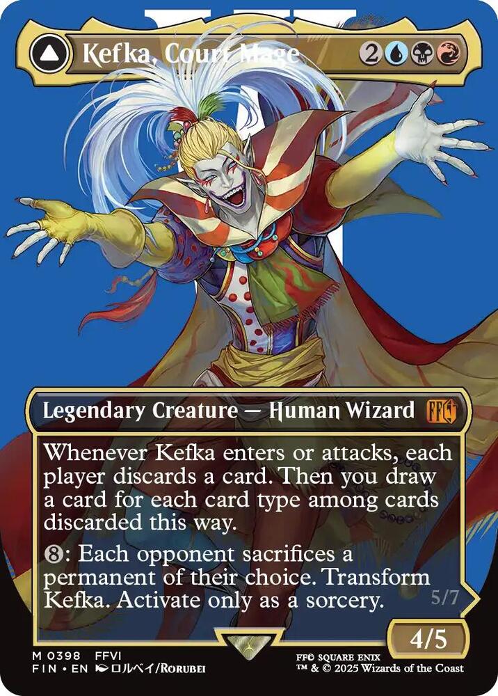 Kefka, Court Mage // Kefka, Ruler of Ruin 398 (FINAL FANTASY)  - Borderless Foil | Good Games Cannington