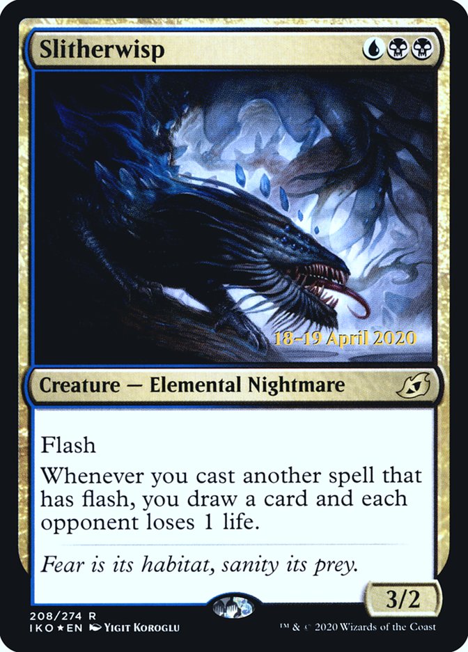 Slitherwisp [Ikoria: Lair of Behemoths Prerelease Promos] | Good Games Cannington