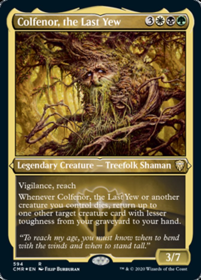 Colfenor, the Last Yew (Etched) [Commander Legends] | Good Games Cannington