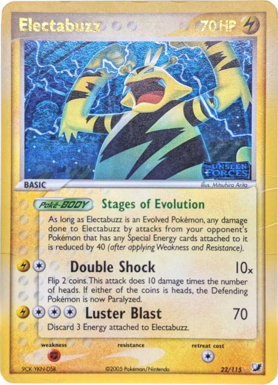 Electabuzz (22/115) (Stamped) [EX: Unseen Forces] | Good Games Cannington