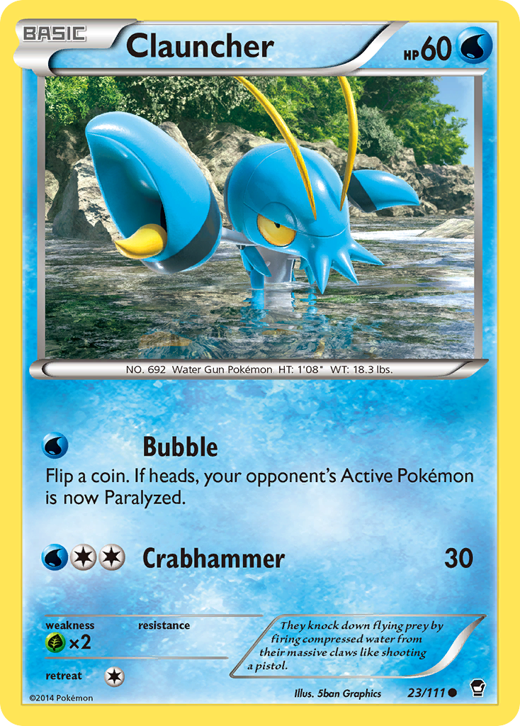 Clauncher (23/111) [XY: Furious Fists] | Good Games Cannington