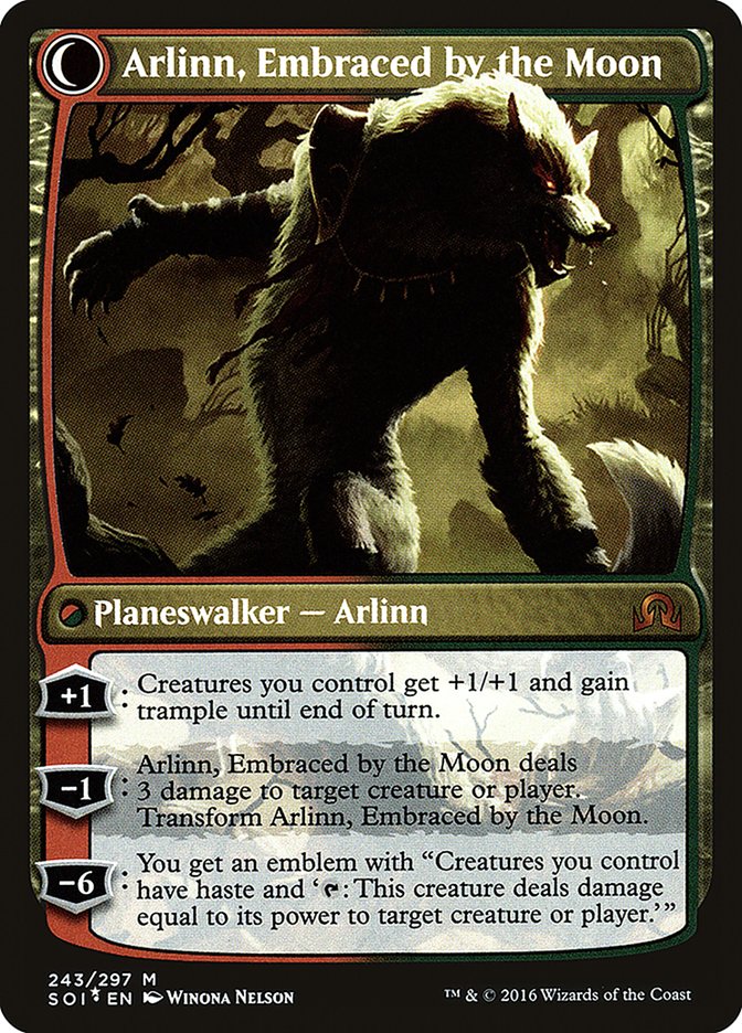 Arlinn Kord // Arlinn, Embraced by the Moon [Shadows over Innistrad Prerelease Promos] | Good Games Cannington