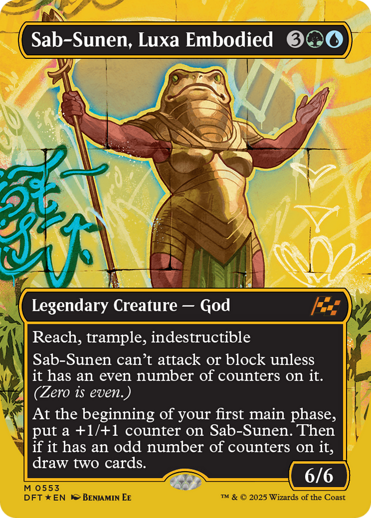 Sab-Sunen, Luxa Embodied (Borderless) (First-Place Foil) [Aetherdrift] | Good Games Cannington