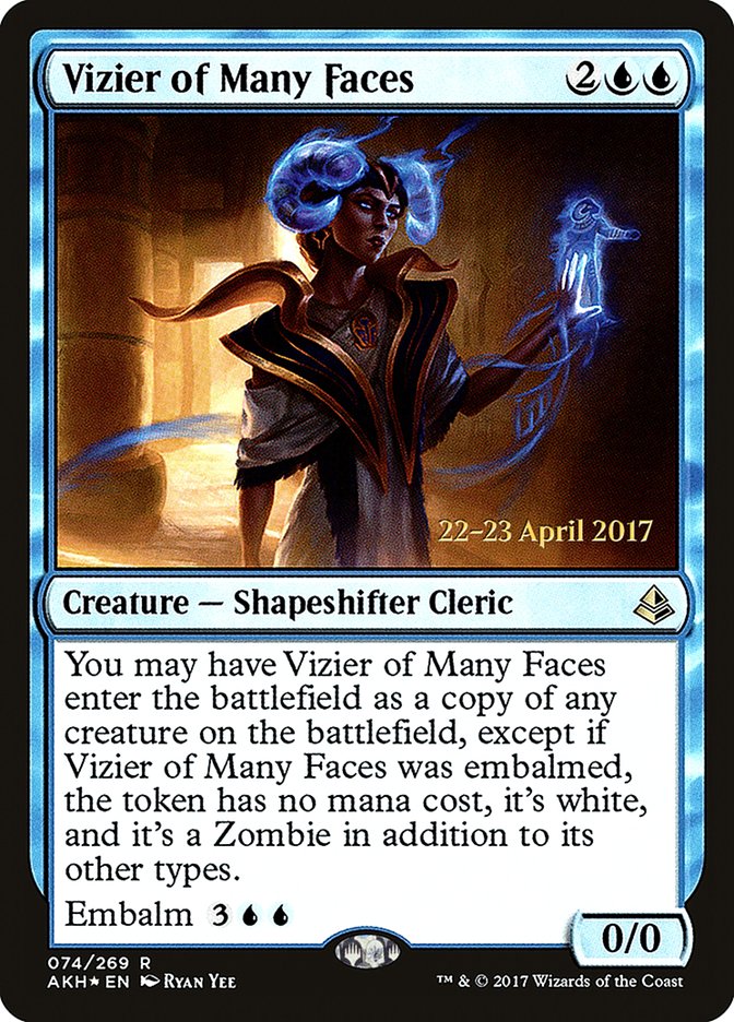 Vizier of Many Faces [Amonkhet Prerelease Promos] | Good Games Cannington