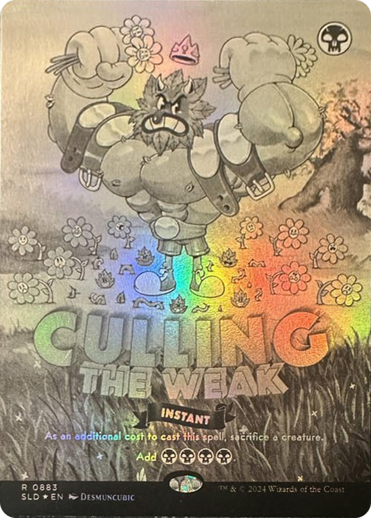 Culling the Weak (Black & White Foil) [Secret Lair Drop Series] | Good Games Cannington