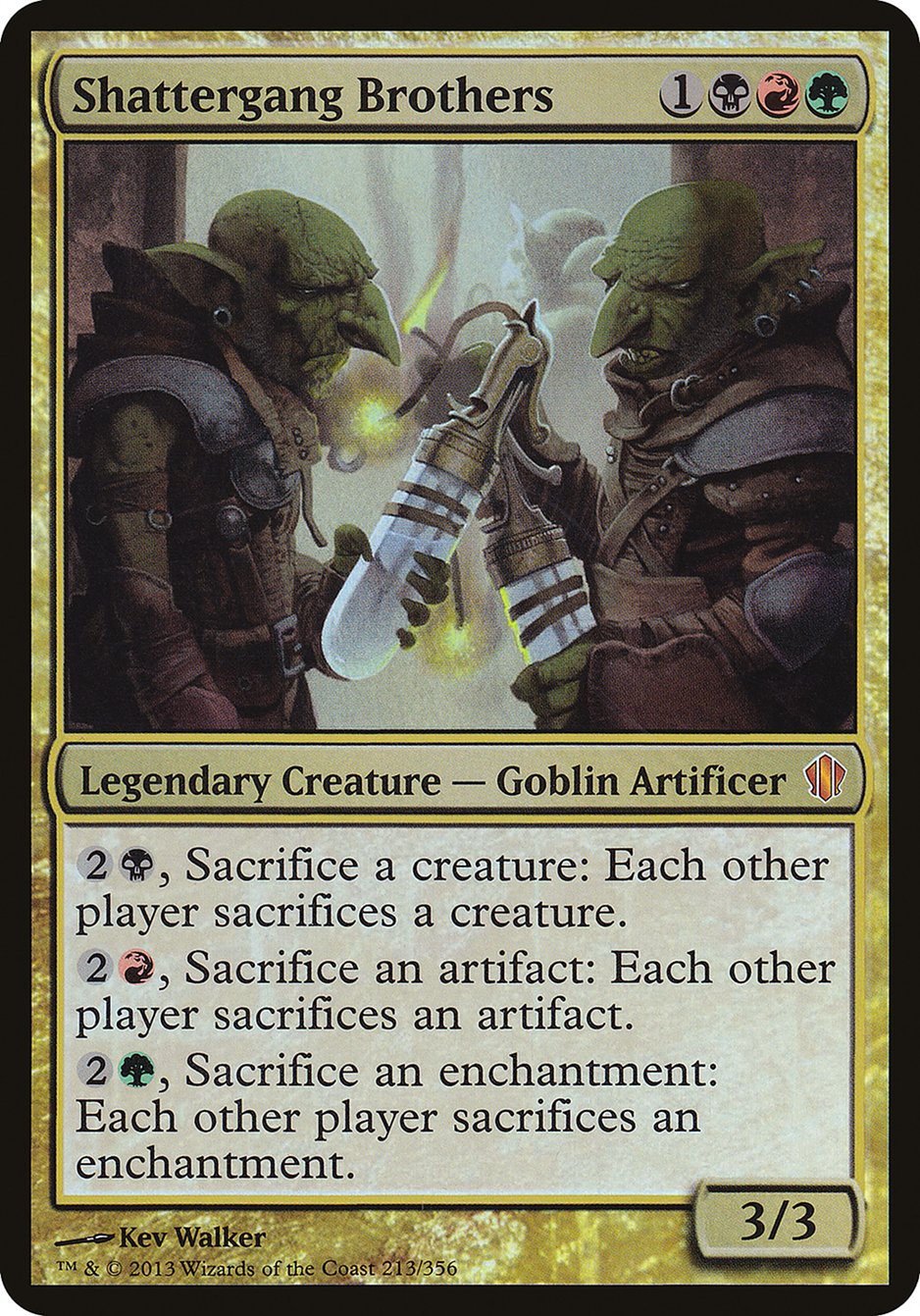 Shattergang Brothers (Oversized) [Commander 2013 Oversized] | Good Games Cannington