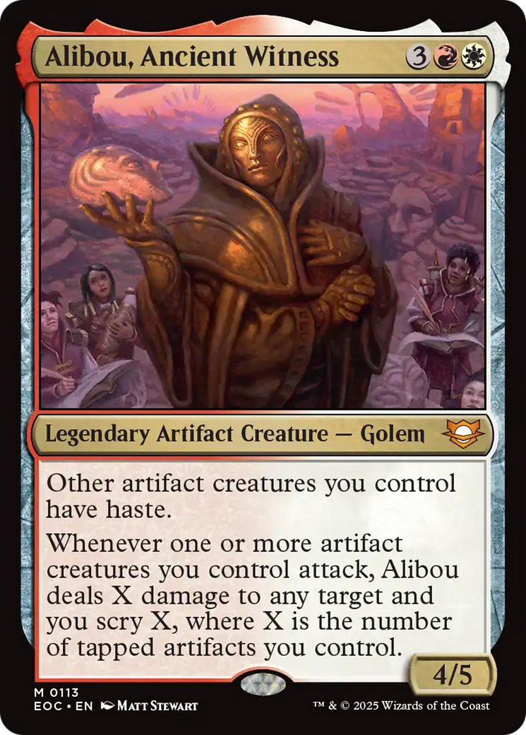 Alibou, Ancient Witness [Edge of Eternities Commander] | Good Games Cannington