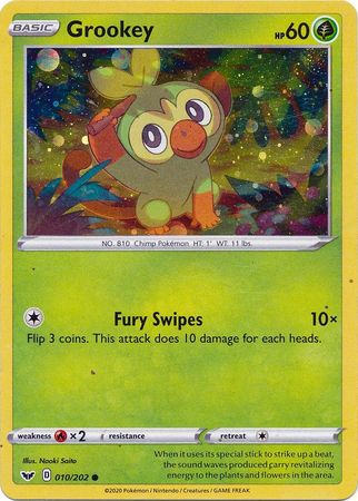 Grookey (010/202) (Cosmos Holo) [Sword & Shield: Base Set] | Good Games Cannington