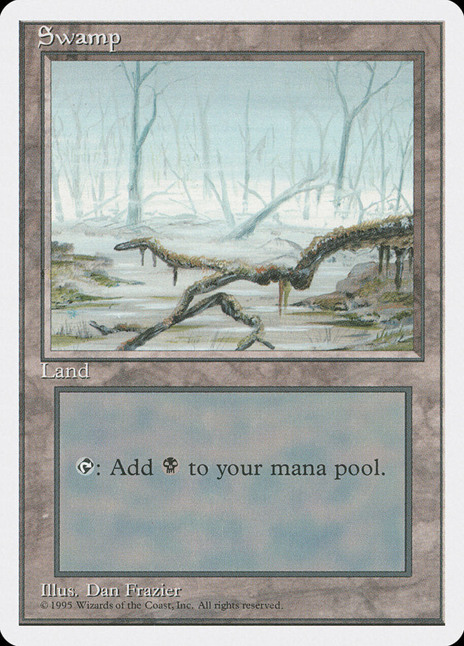 Swamp (White Fog in Trees) [Fourth Edition] | Good Games Cannington