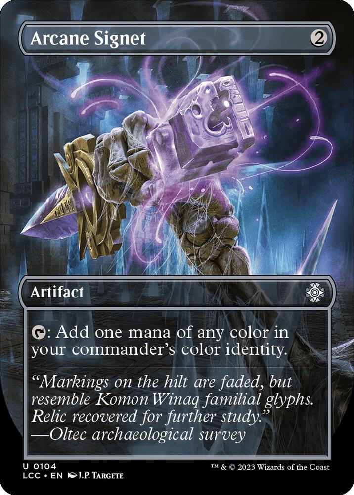 Arcane Signet 104/370 (Commander: The Lost Caverns of Ixalan)  - Borderless | Good Games Cannington