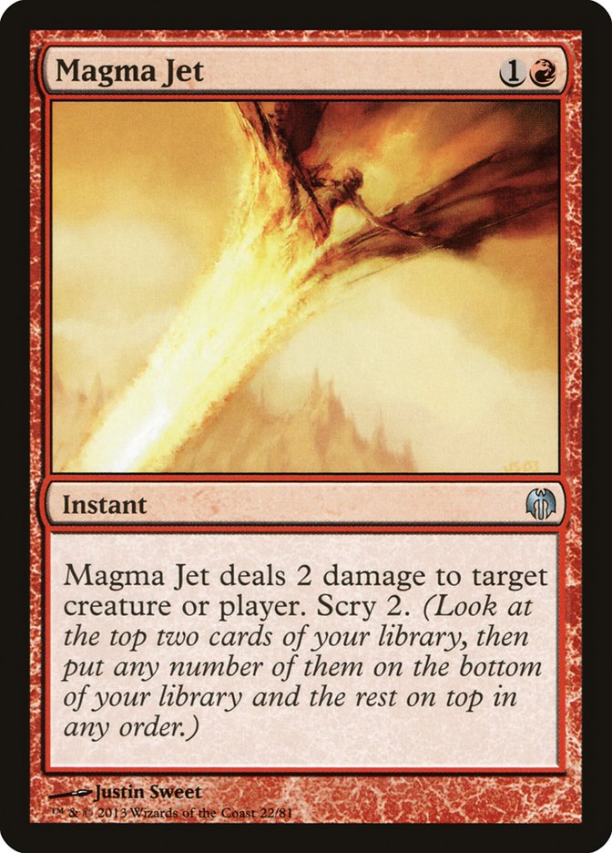 Magma Jet [Duel Decks: Heroes vs. Monsters] | Good Games Cannington