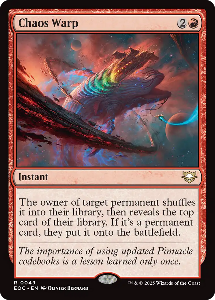Chaos Warp [Edge of Eternities Commander] | Good Games Cannington