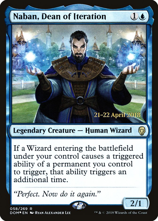 Naban, Dean of Iteration [Dominaria Prerelease Promos] | Good Games Cannington