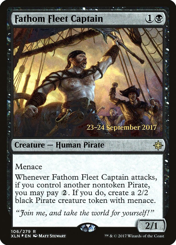 Fathom Fleet Captain [Ixalan Prerelease Promos] | Good Games Cannington