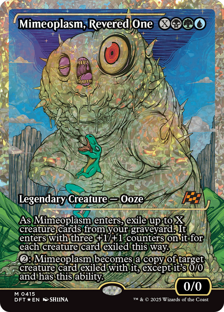 Mimeoplasm, Revered One (Showcase) (Fracture Foil) [Aetherdrift] | Good Games Cannington