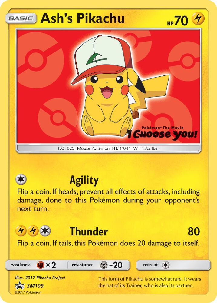 Ash's Pikachu SM109 (SM Promos)  | Good Games Cannington