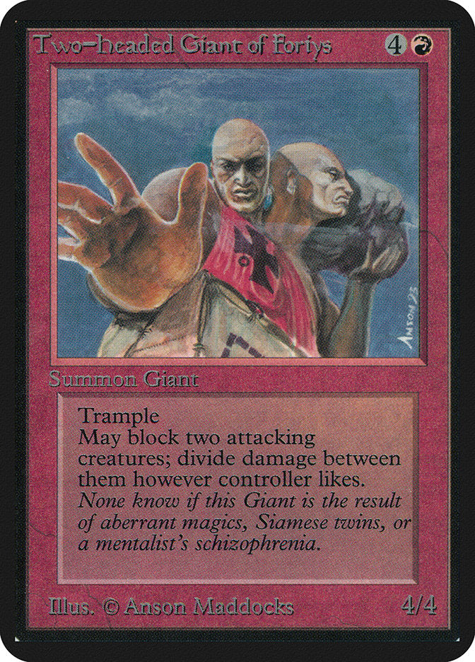 Two-Headed Giant of Foriys [Alpha Edition] | Good Games Cannington