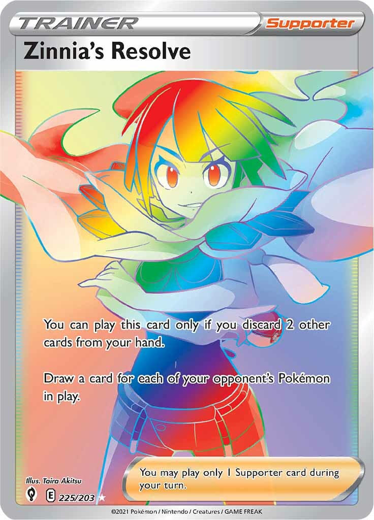 Zinnia's Resolve (225/203) [Sword & Shield: Evolving Skies] | Good Games Cannington