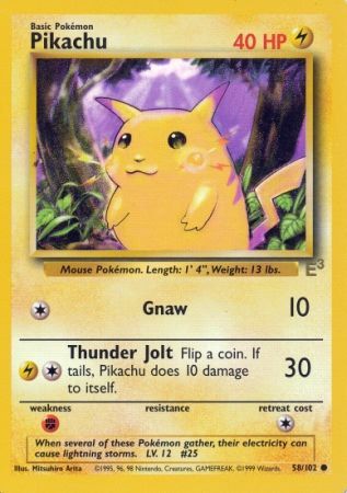 Pikachu (58/102) (E3 Stamped Promo) [Miscellaneous Cards] | Good Games Cannington
