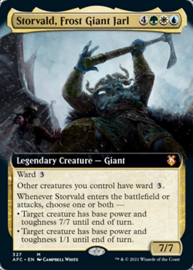 Storvald, Frost Giant Jarl (Extended Art) [Dungeons & Dragons: Adventures in the Forgotten Realms Commander] | Good Games Cannington