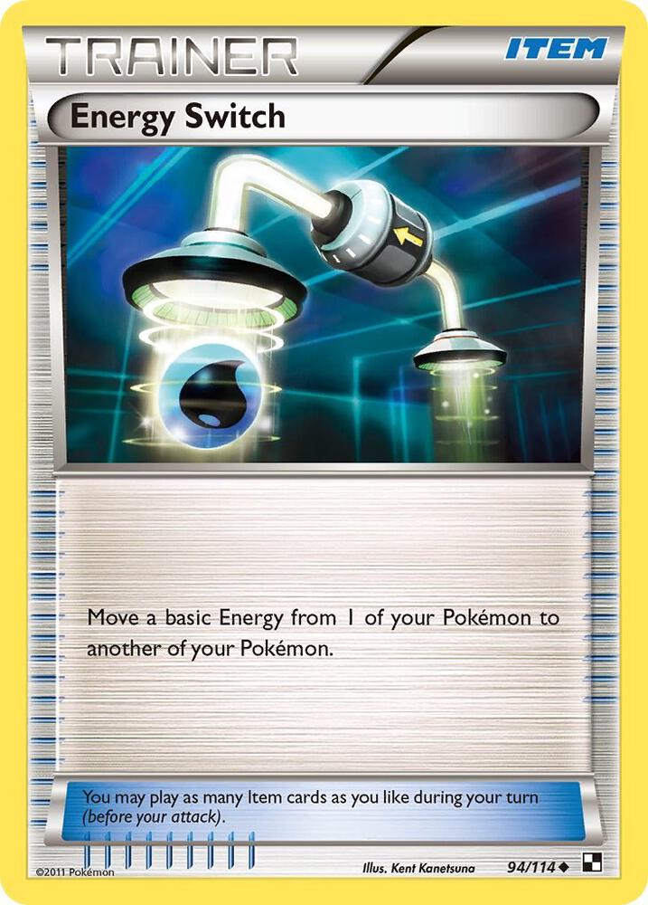 Energy Switch 94/114 (Black and White)  - Reverse Holofoil | Good Games Cannington