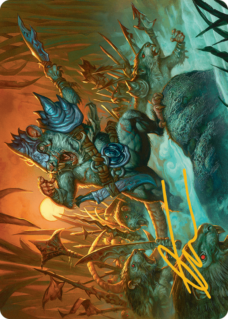 Persistent Marshstalker Art Card (Gold-Stamped Signature) [Bloomburrow Art Series] | Good Games Cannington