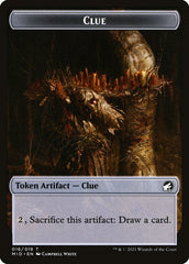 Wolf (014) // Clue (016) Double-Sided Token [Challenger Decks 2022 Tokens] | Good Games Cannington
