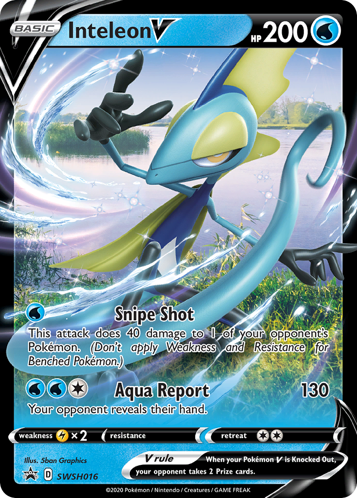 Inteleon V (SWSH016) (Jumbo Card) [Sword & Shield: Black Star Promos] | Good Games Cannington