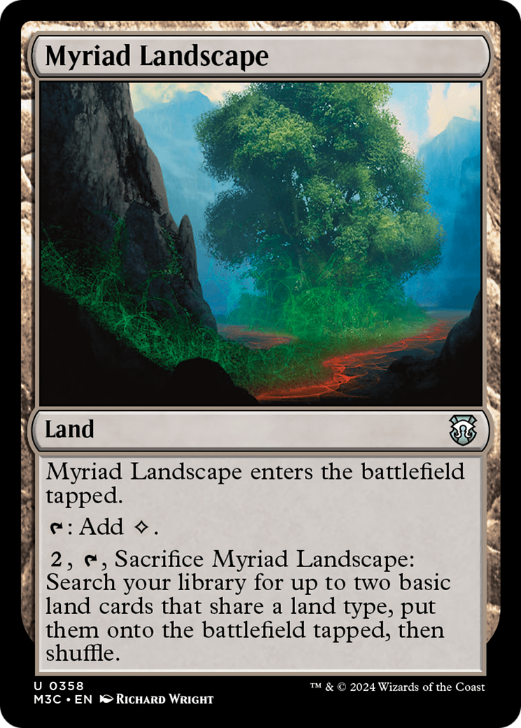 Myriad Landscape (Ripple Foil) [Modern Horizons 3 Commander] | Good Games Cannington