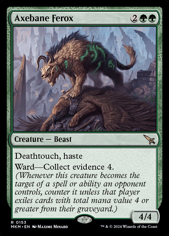 Axebane Ferox 153 (Murders at Karlov Manor)  - Foil | Good Games Cannington