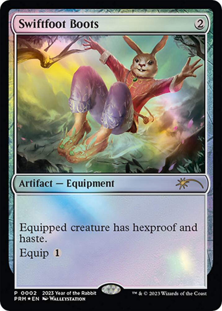 Swiftfoot Boots Year of the Rabbit 2023 2 (Unique and Miscellaneous Promos)  - Foil | Good Games Cannington