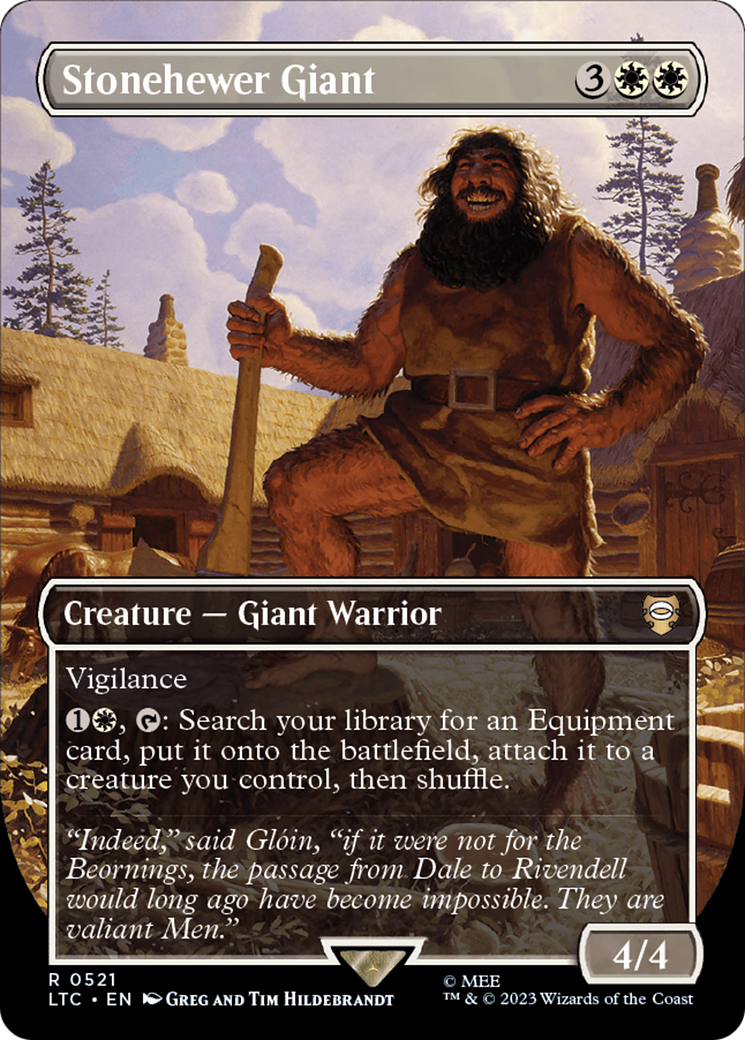 Stonehewer Giant (Borderless) [The Lord of the Rings: Tales of Middle-Earth Commander] | Good Games Cannington