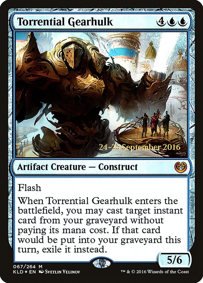 Torrential Gearhulk [Kaladesh Prerelease Promos] | Good Games Cannington