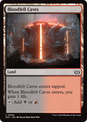 Bloodfell Caves [Duskmourn: House of Horror Commander] | Good Games Cannington
