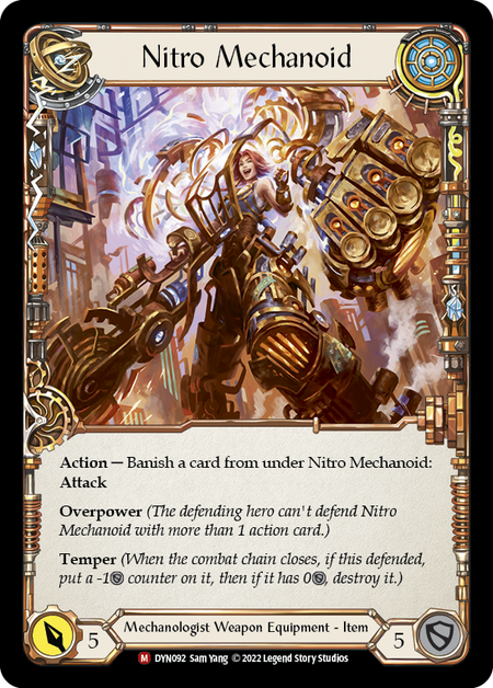 Construct Nitro Mechanoid // Nitro Mechanoid [DYN092] (Dynasty)  Rainbow Foil | Good Games Cannington