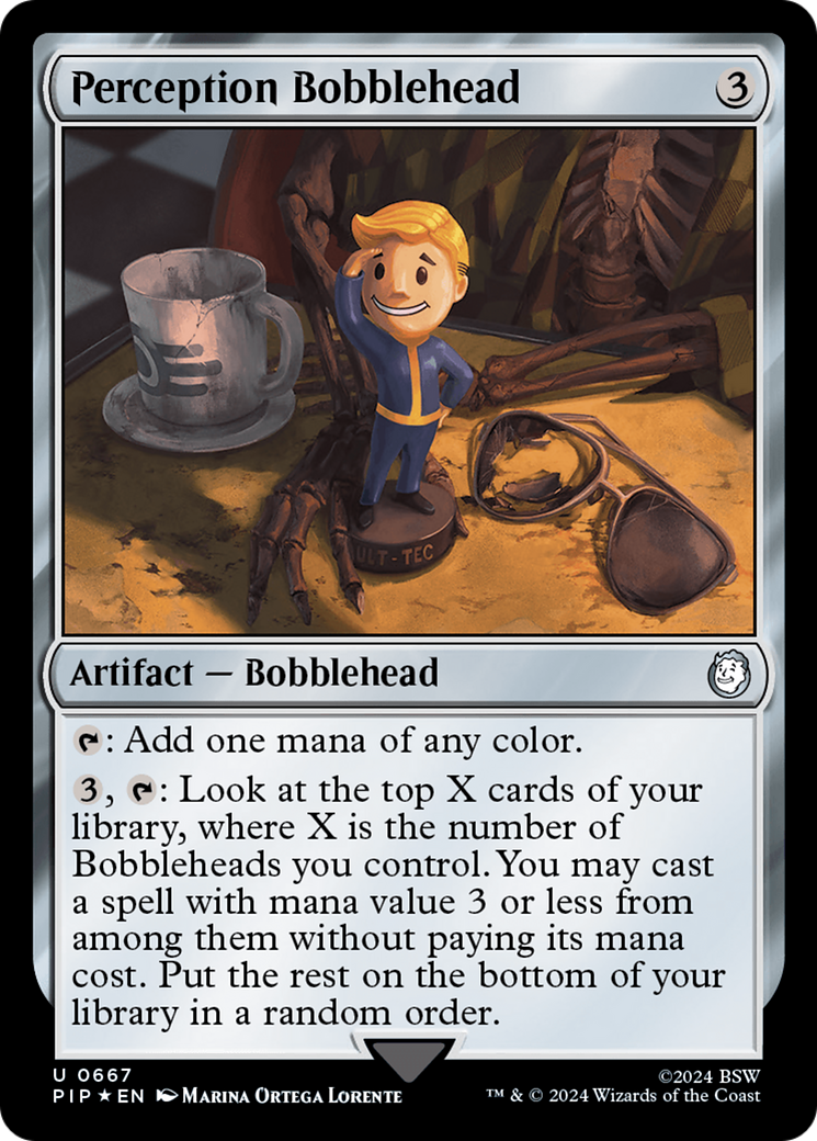 Perception Bobblehead (Surge Foil) [Fallout] | Good Games Cannington