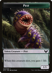 Pest // Jace, Telepath Unbound Emblem Double-Sided Token [Secret Lair: From Cute to Brute Tokens] | Good Games Cannington