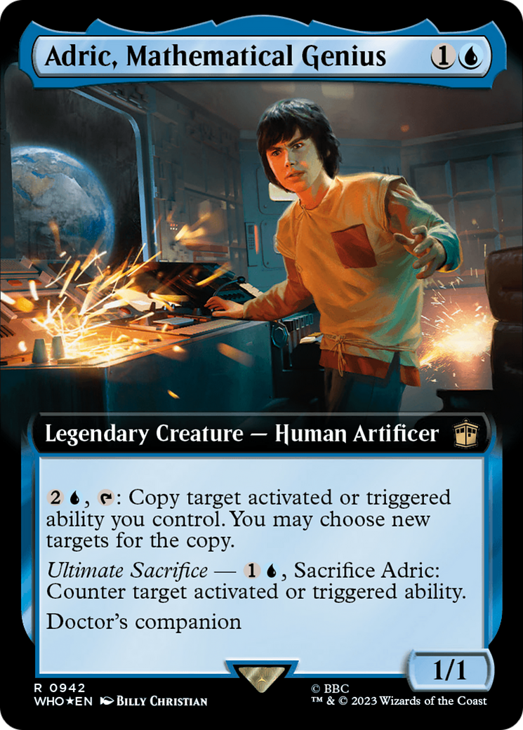 Adric, Mathematical Genius (Extended Art) (Surge Foil) [Doctor Who] | Good Games Cannington