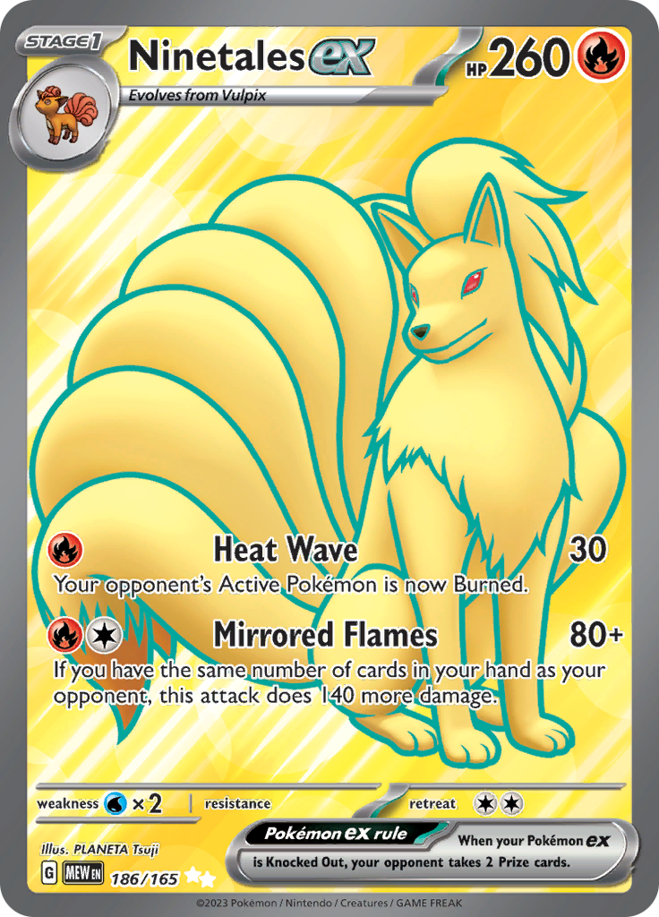 Ninetales ex (186/165) [Scarlet & Violet 151] | Good Games Cannington