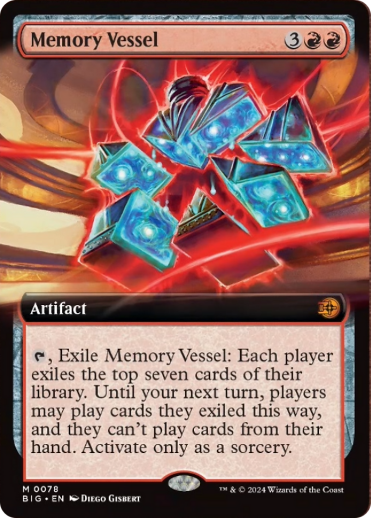 Memory Vessel (Extended Art) [Outlaws of Thunder Junction: The Big Score] | Good Games Cannington